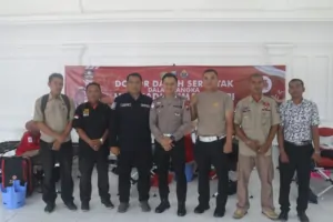 Solidaritas HUT Humas Polri ke-73, Humas Polres Pasuruan Gelar Donor Darah Bersama Media